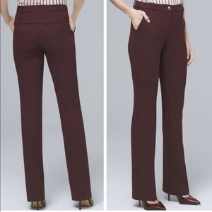 WHBM Luxe Suiting Pants in Port 00P